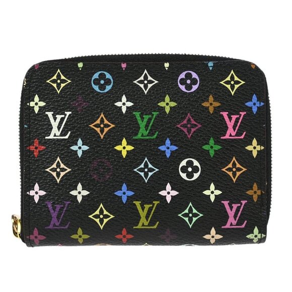 Louis Vuitton Black Multicolor Zippy Coin Purse Wallet M66549 TH1038 166339 - Picture 1 of 7